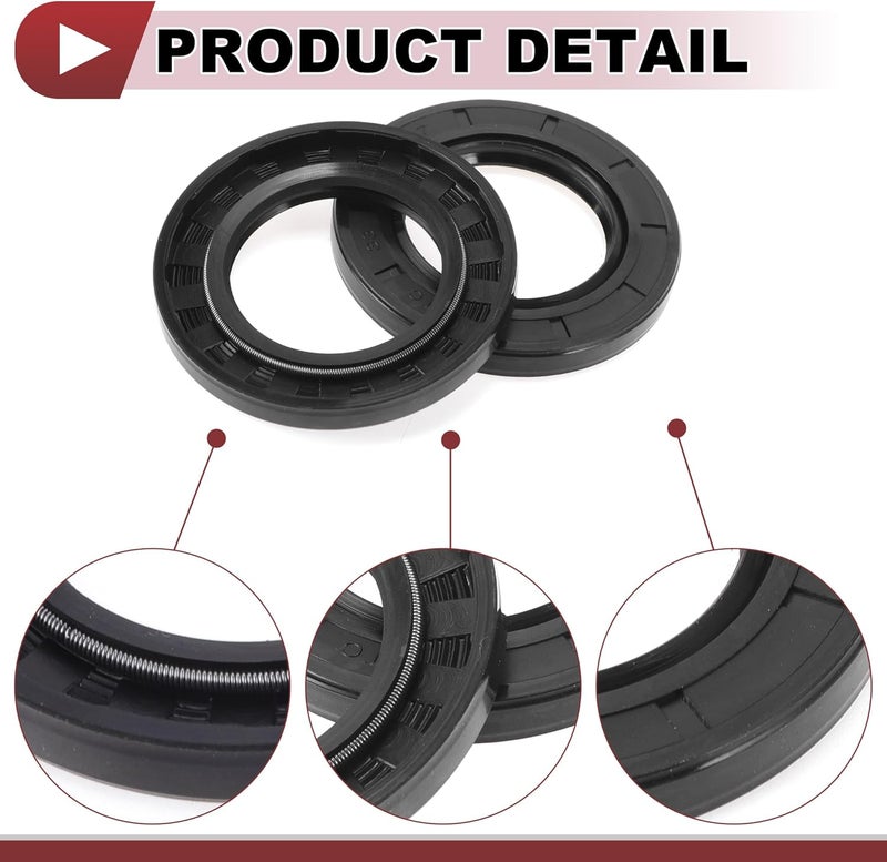 HEROFFIX 5 Pcs Rotary Shaft Seal High Pressure Oil Seal 38x62x7mm Black Nitrile 70 Durometer Rubber - Image 5